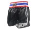 Boxsense Kids Retro Thai Boxing Shorts : BXSRTO-001-Black